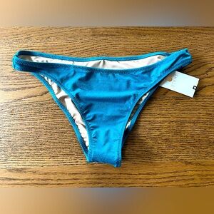 BRAND NEW shade & shore teal sparkling bikini bottoms